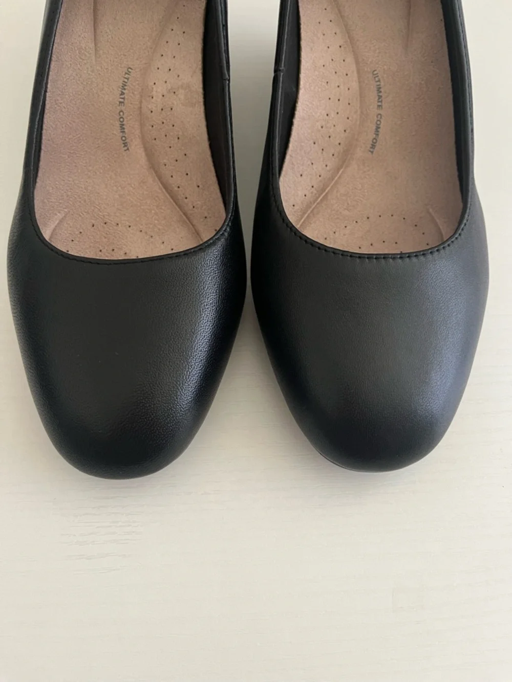 Clarks Ultimate Comfort Classic Black Wedge Pumps - Women's Dress Wedges 10W